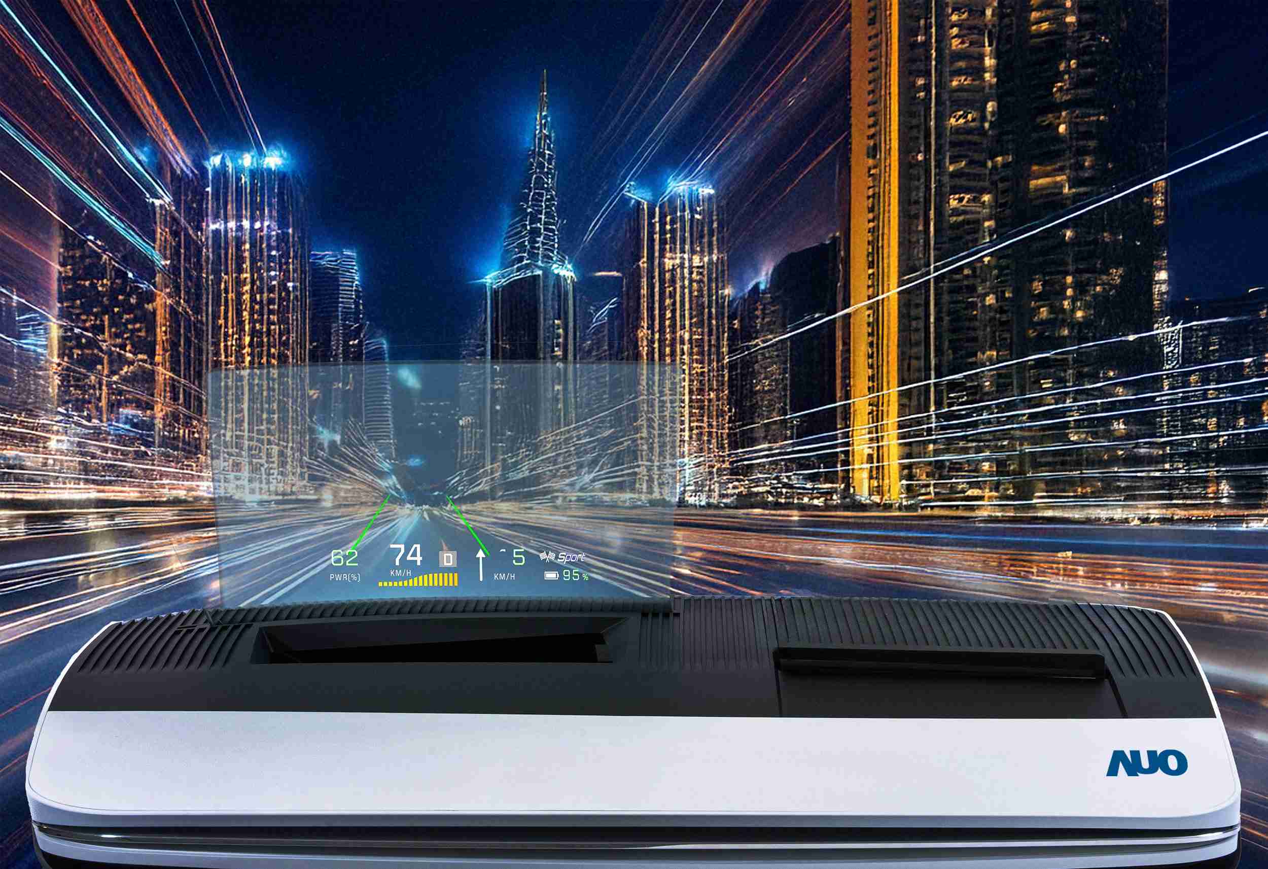 OBPay推出13吋Micro LED抬头显示器，，提供高入眼亮度、、、、高色彩饱和度的显示质量，，，，在阳光下或黑暗中都清晰可见，，，，并利用Micro LED模块体积小的优势，，，解决车用空间有限的痛点